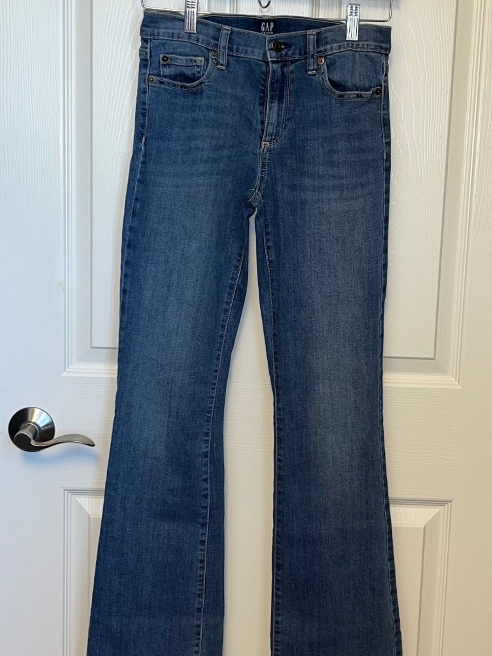 Gap Perfect Boot Jeans Women’s 27 Regular Medium Rinse Mid Rise Stretch